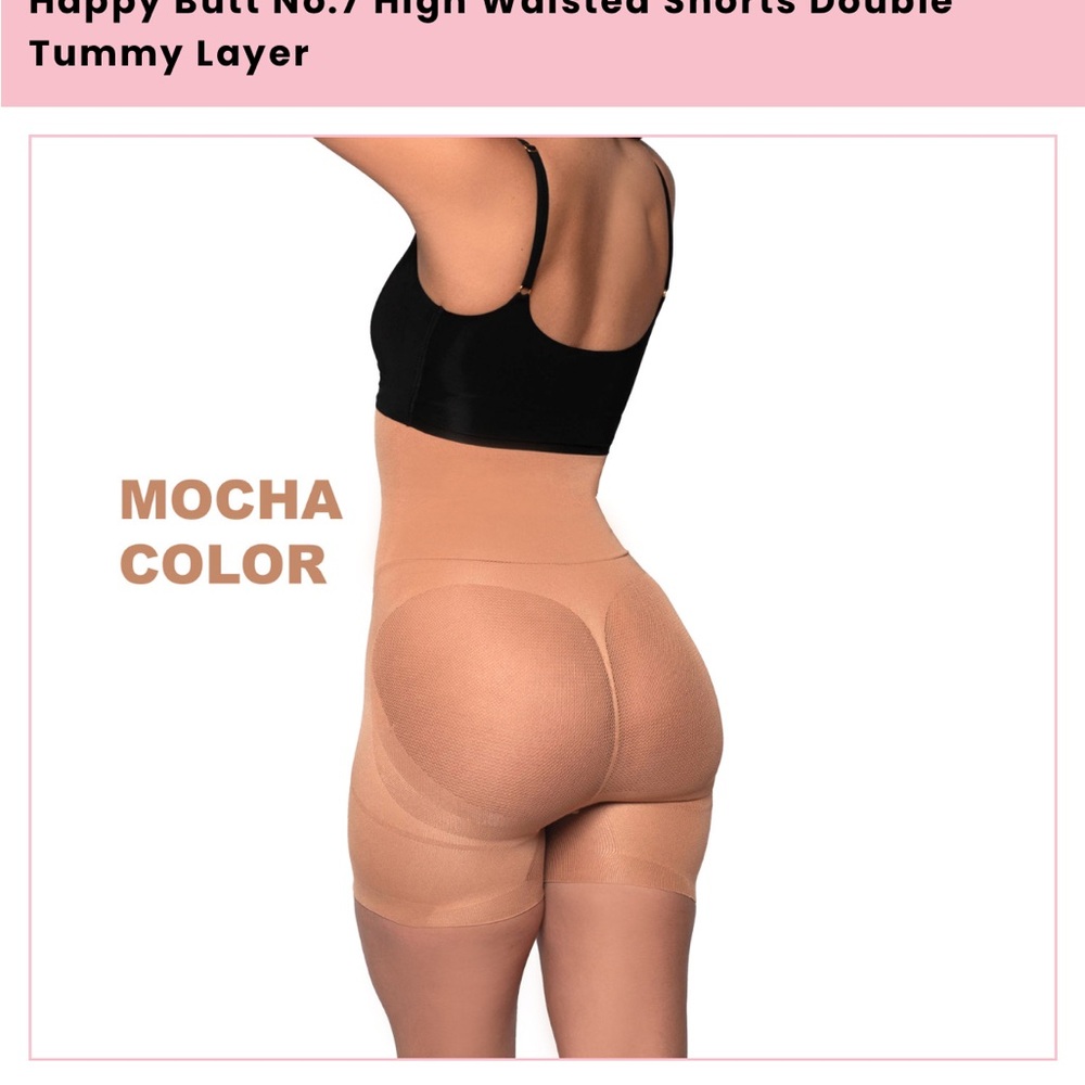 Shop Yahaira barely used size M mocha color long waisted short